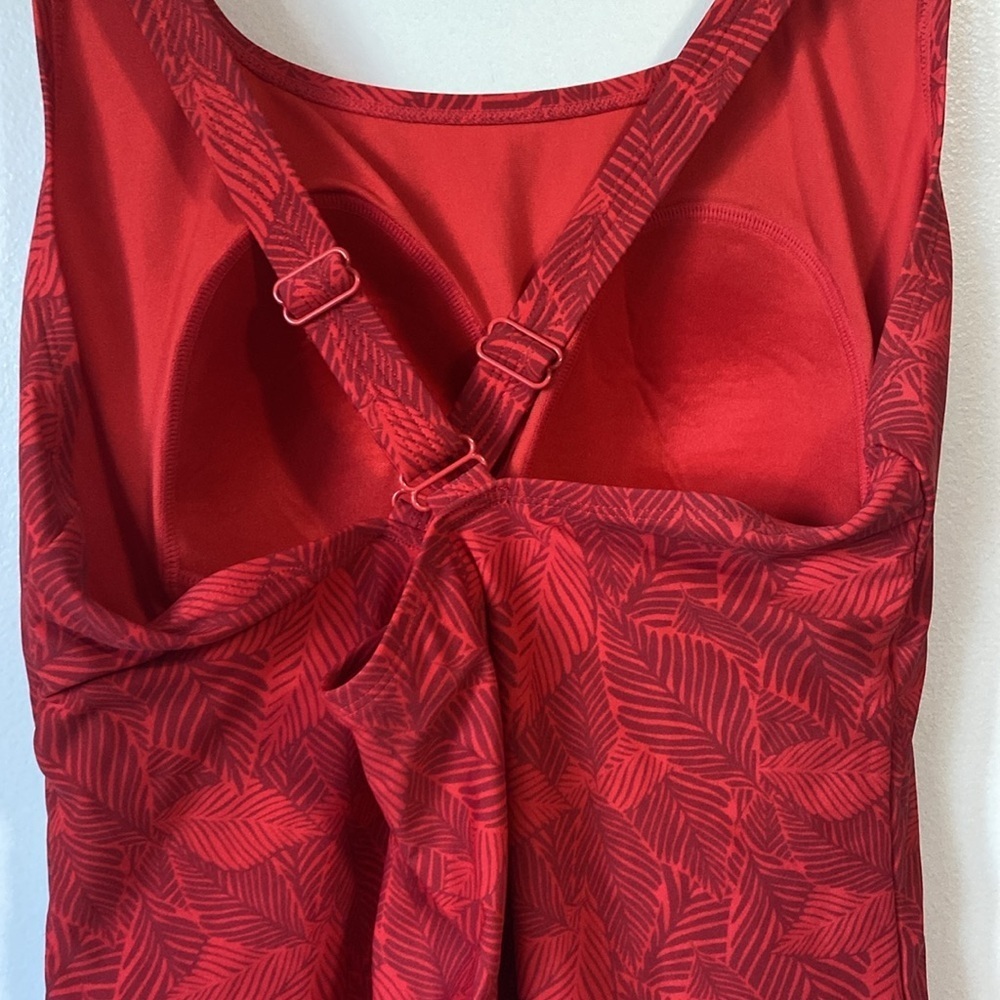 Roots Red Racerback One-Piece Swimsuit size 16 - Picture 7 of 9